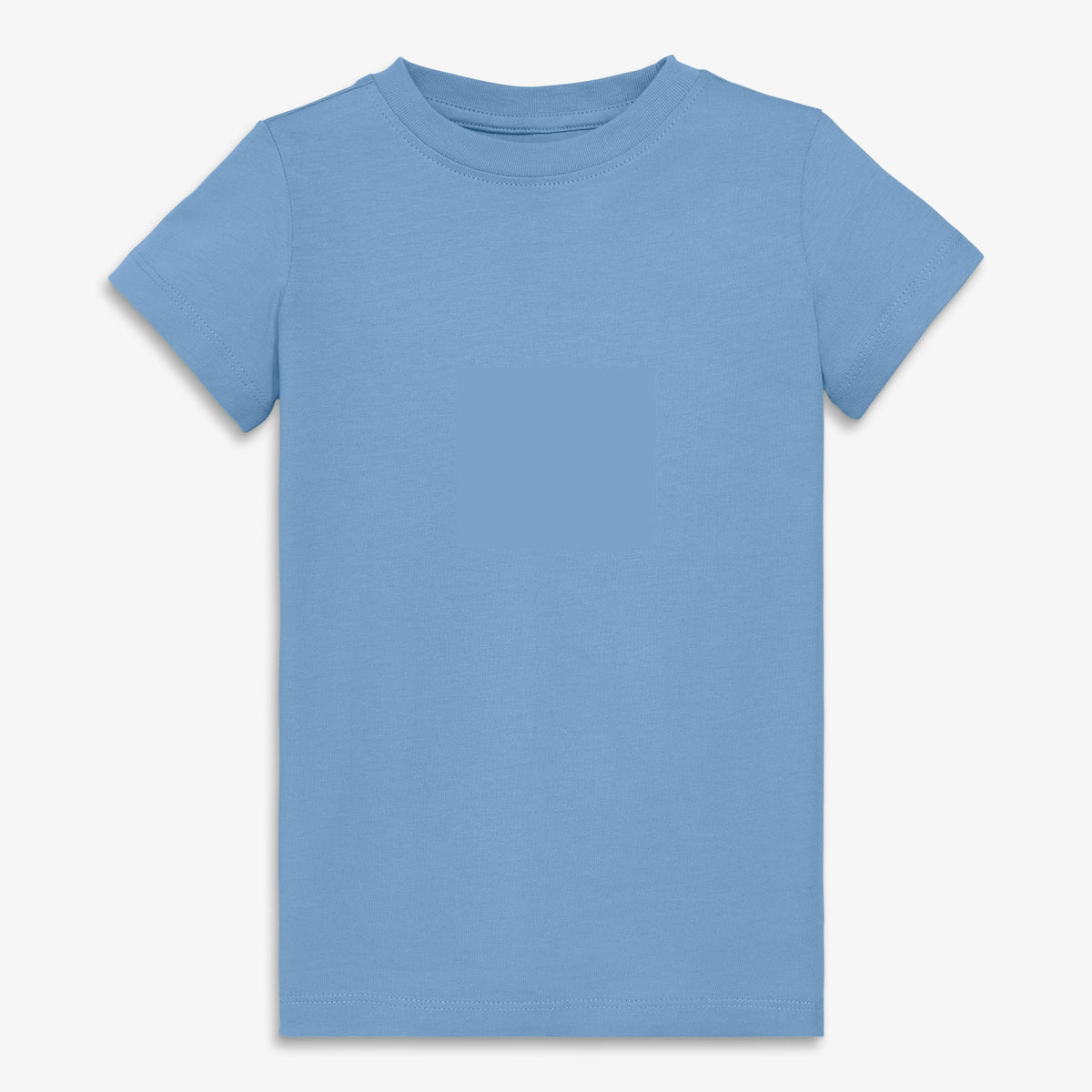 Kids short sleeve slim tee in seasonal colors in vintage-blue