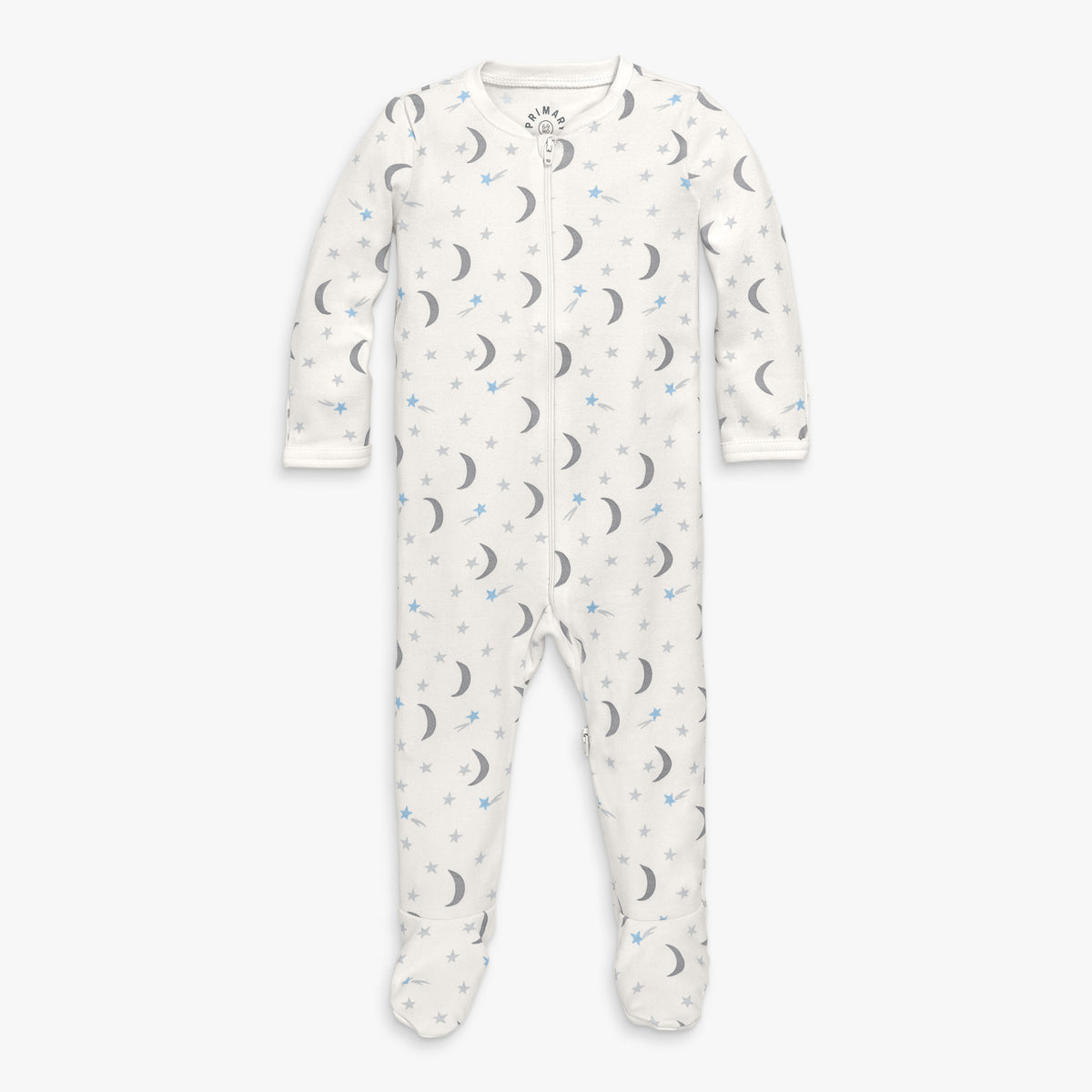 Clearance baby organic zip footie in starry night
