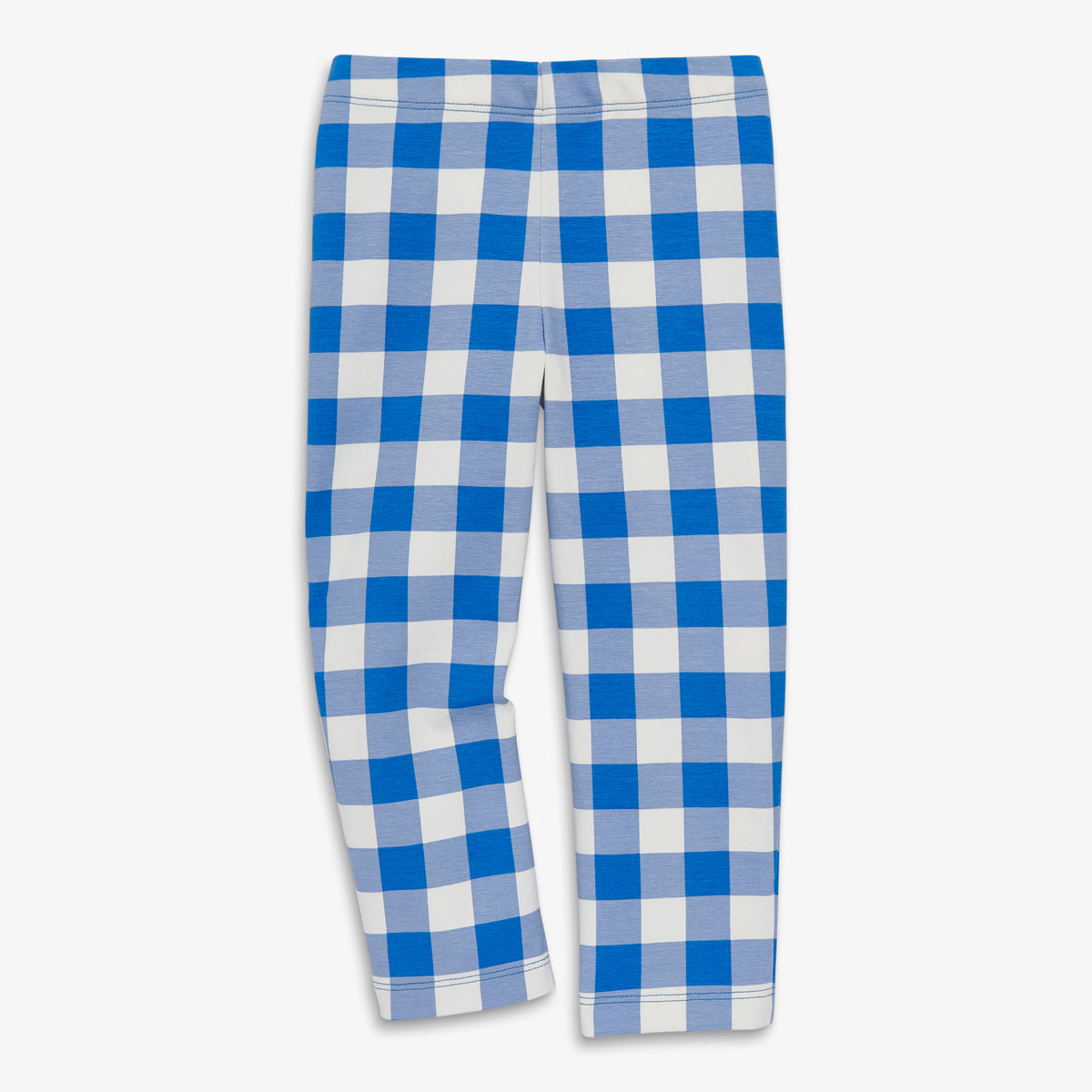 Clearance kids capri legging in gingham in blueberry-gingham