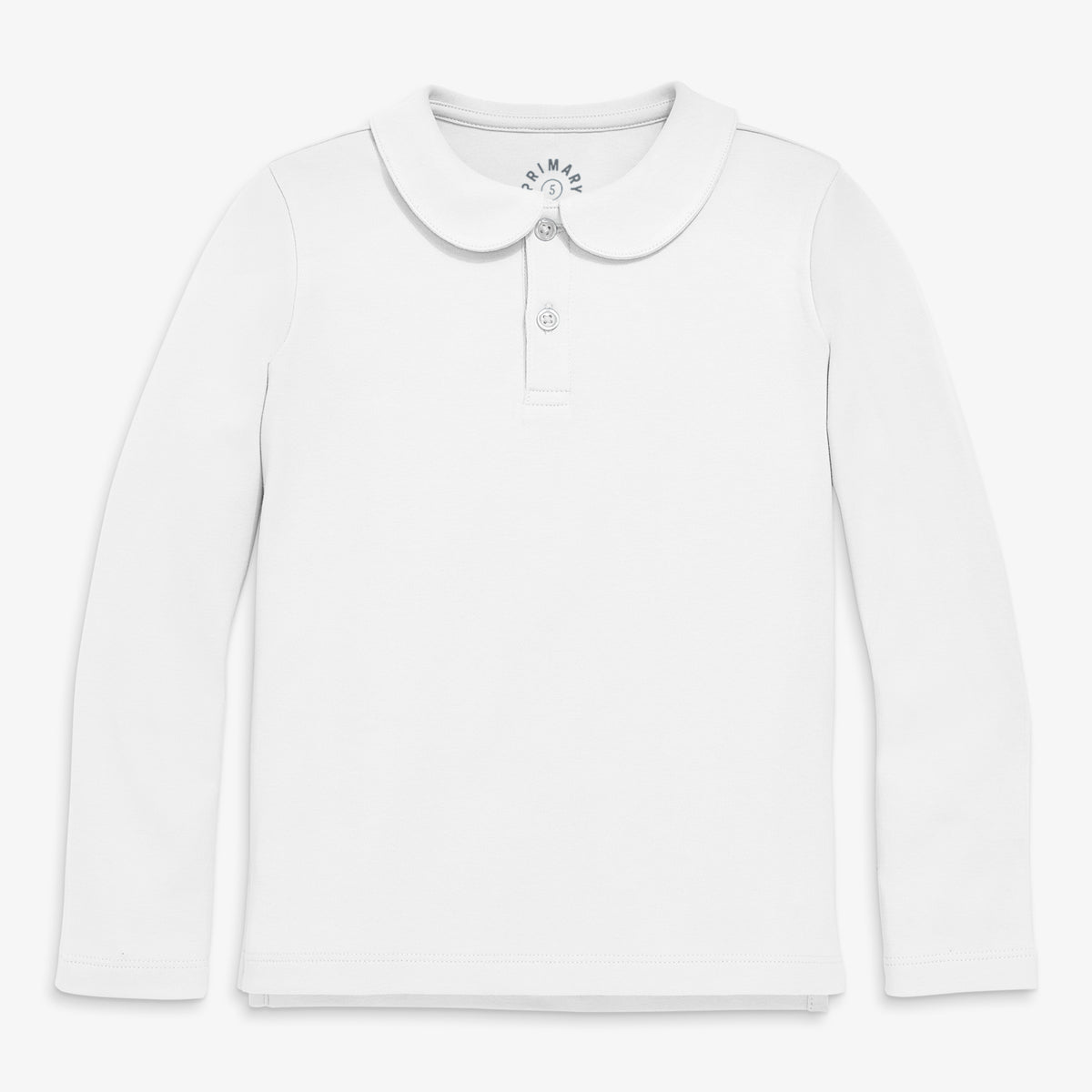 Kids long sleeve peter pan polo