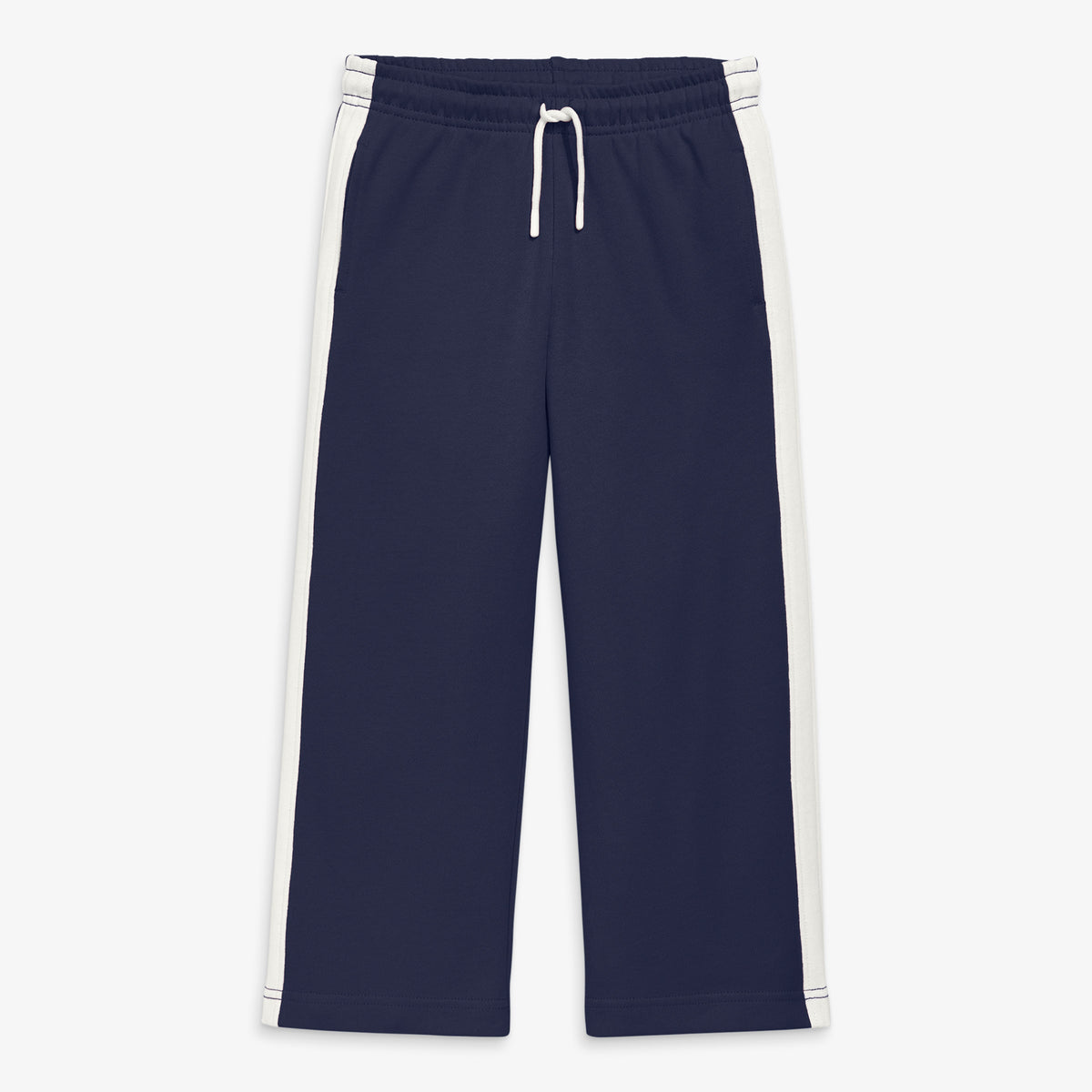Kids wide-leg track pant in navy