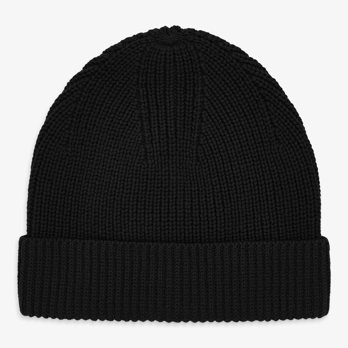Adult knit beanie in black