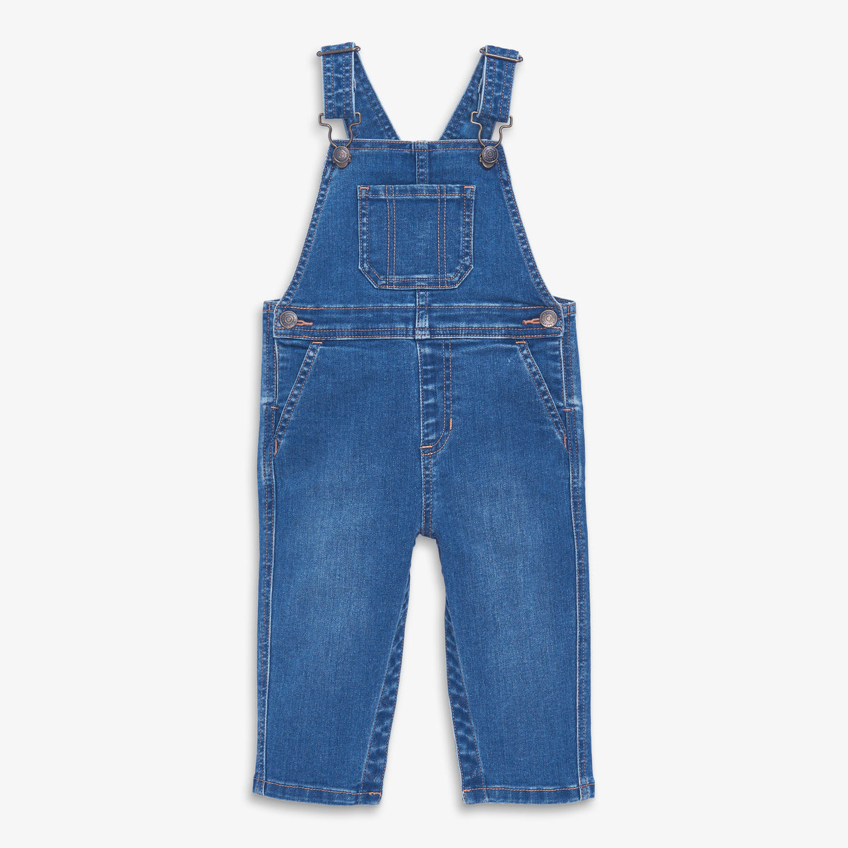 Clearance baby denim overalls in classic-wash