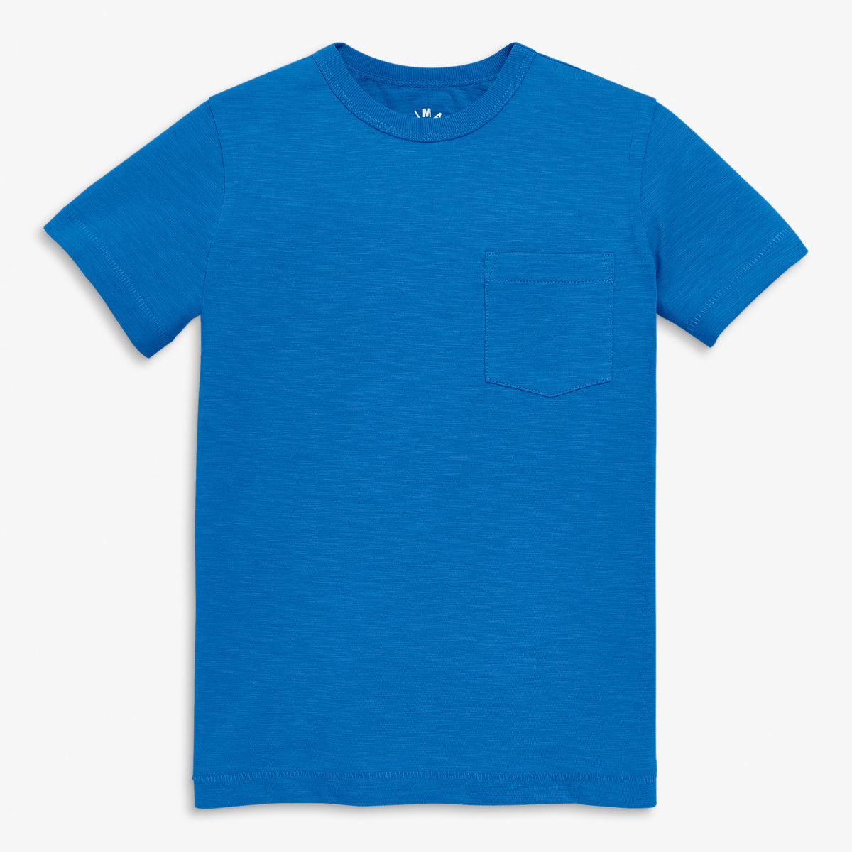 Kids slub pocket tee in blueberry