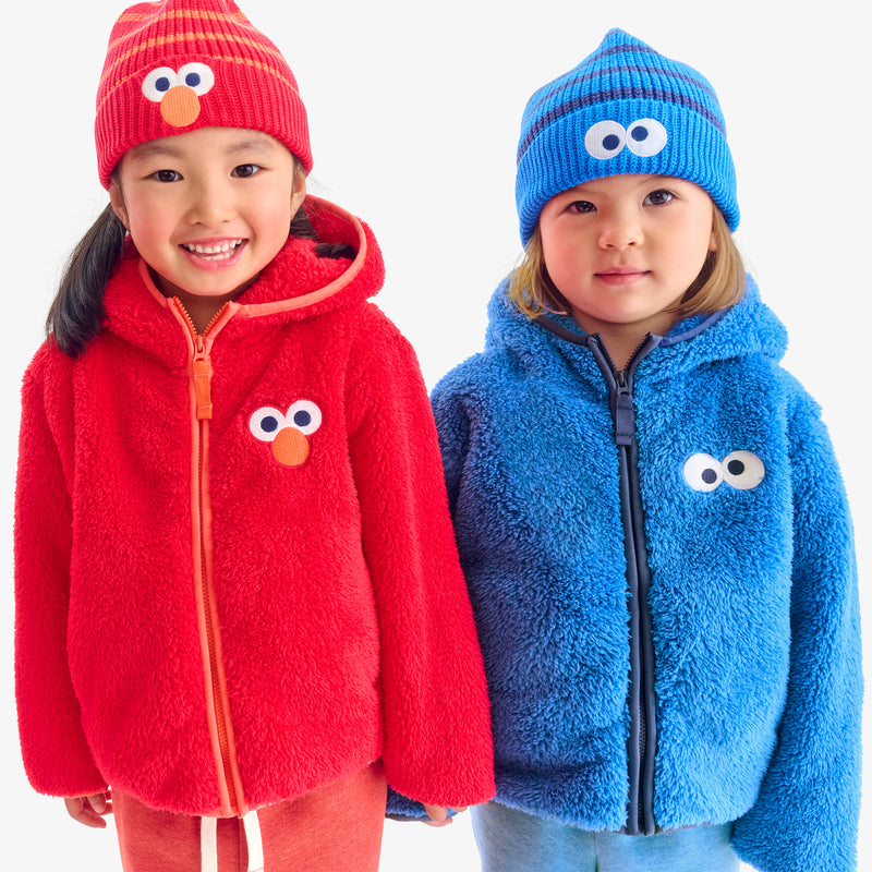 Kids Sesame Street teddy fleece jacket