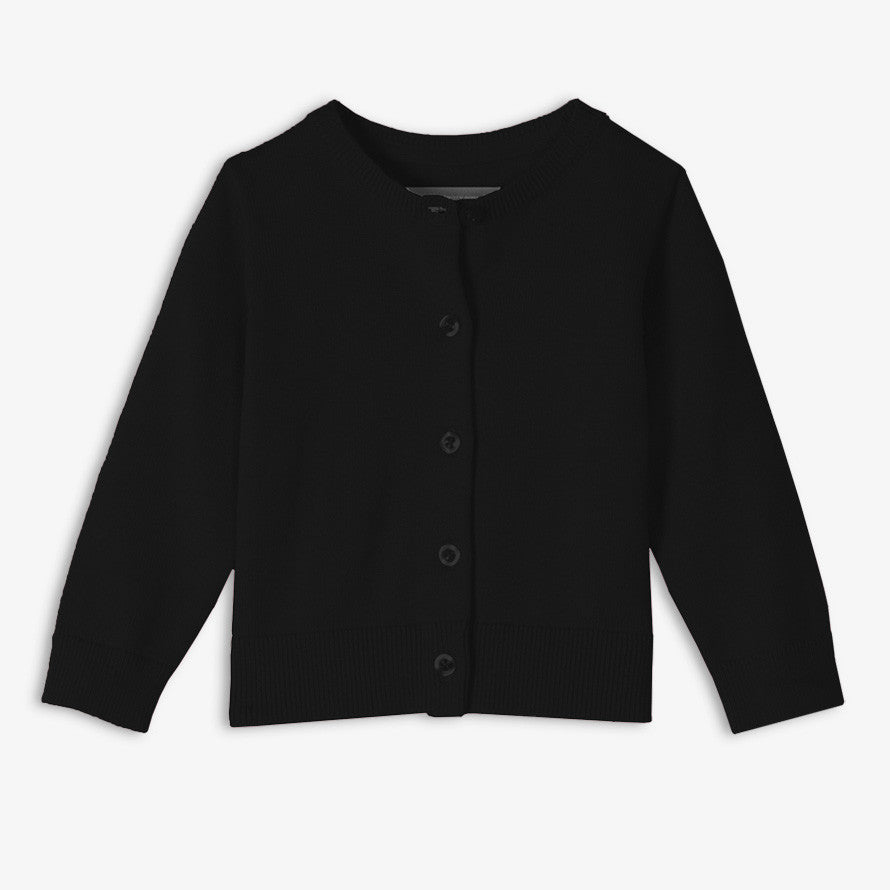 Baby cardi sweater in black
