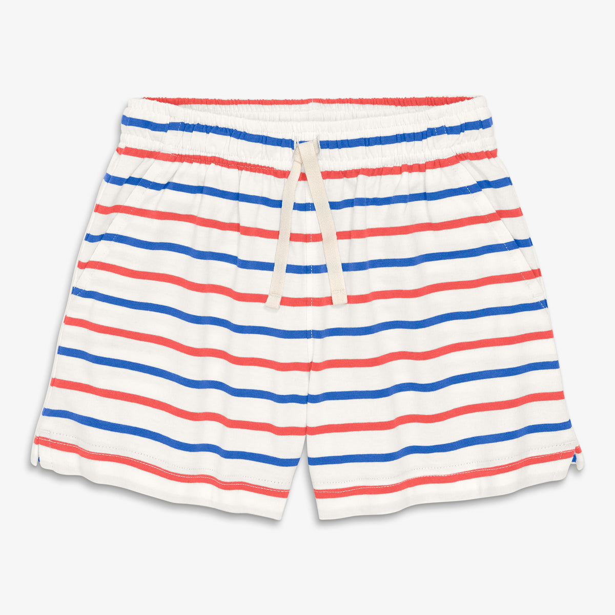 Clearance kids park short in stripe in blueberry-strawberry-stripe