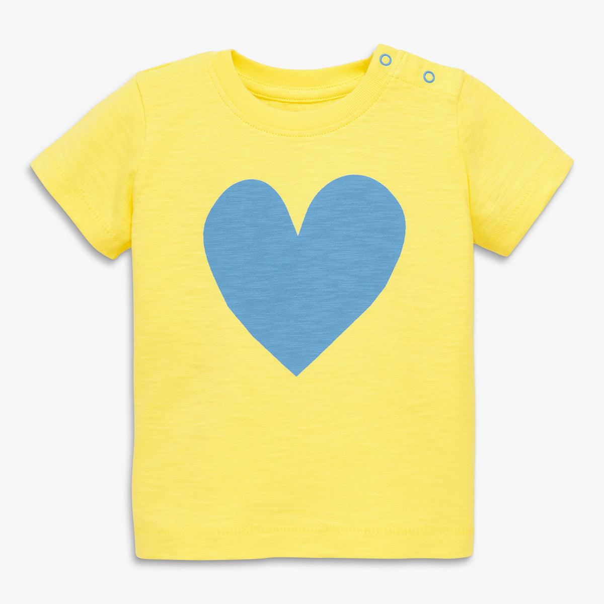 Clearance baby heart tee in banana-cornflower