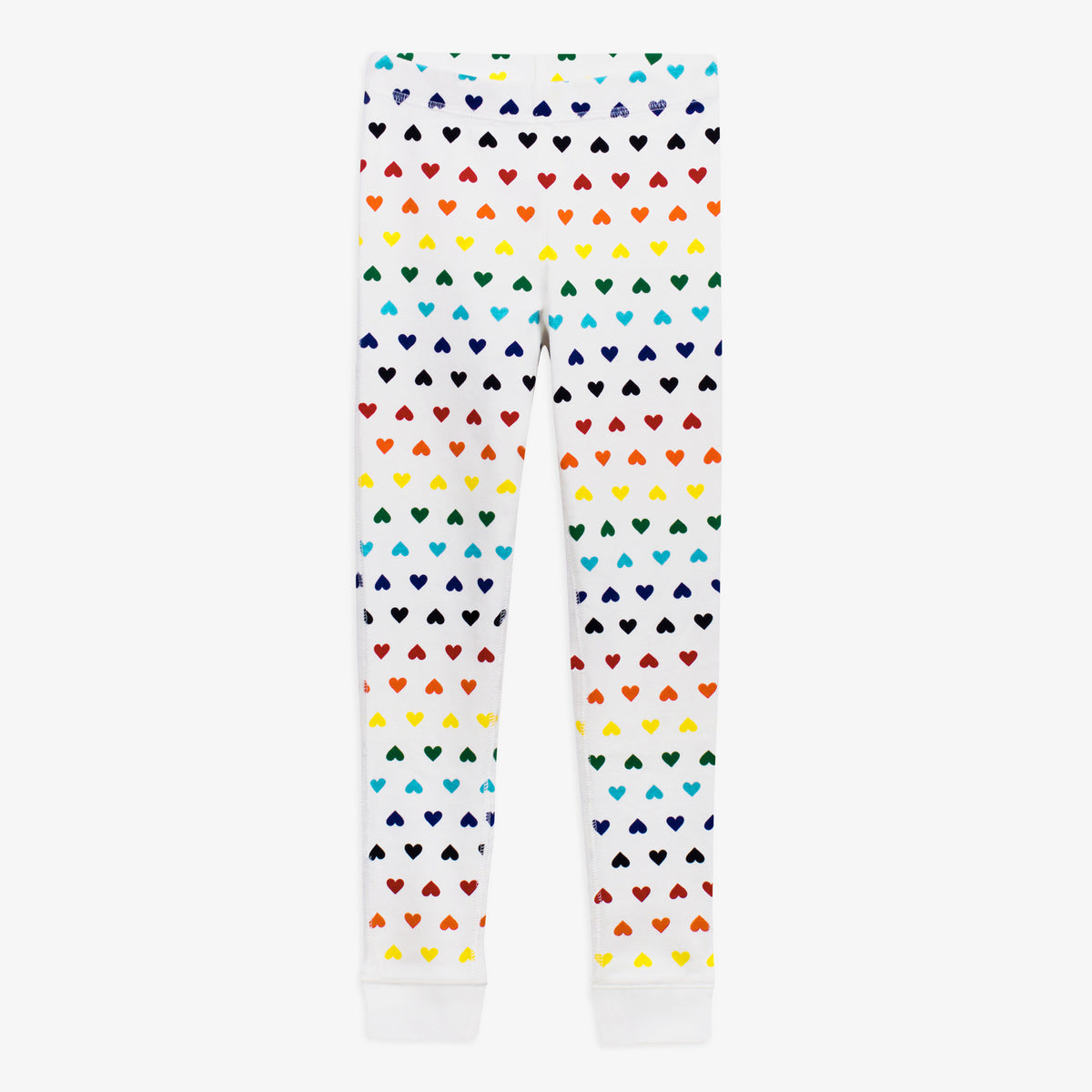 Clearance kids pj pant in rainbow heart in rainbow-heart