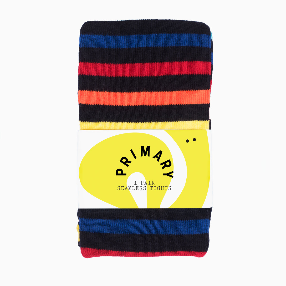 Clearance baby tights in rainbow stripe in rainbow-navy
