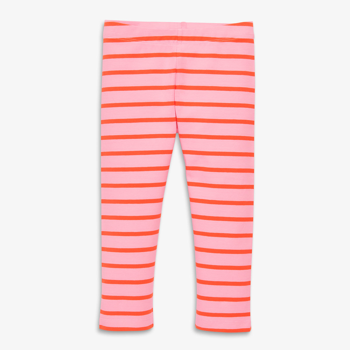 Clearance kids capri legging in stripe in blossom-clementine-stripe