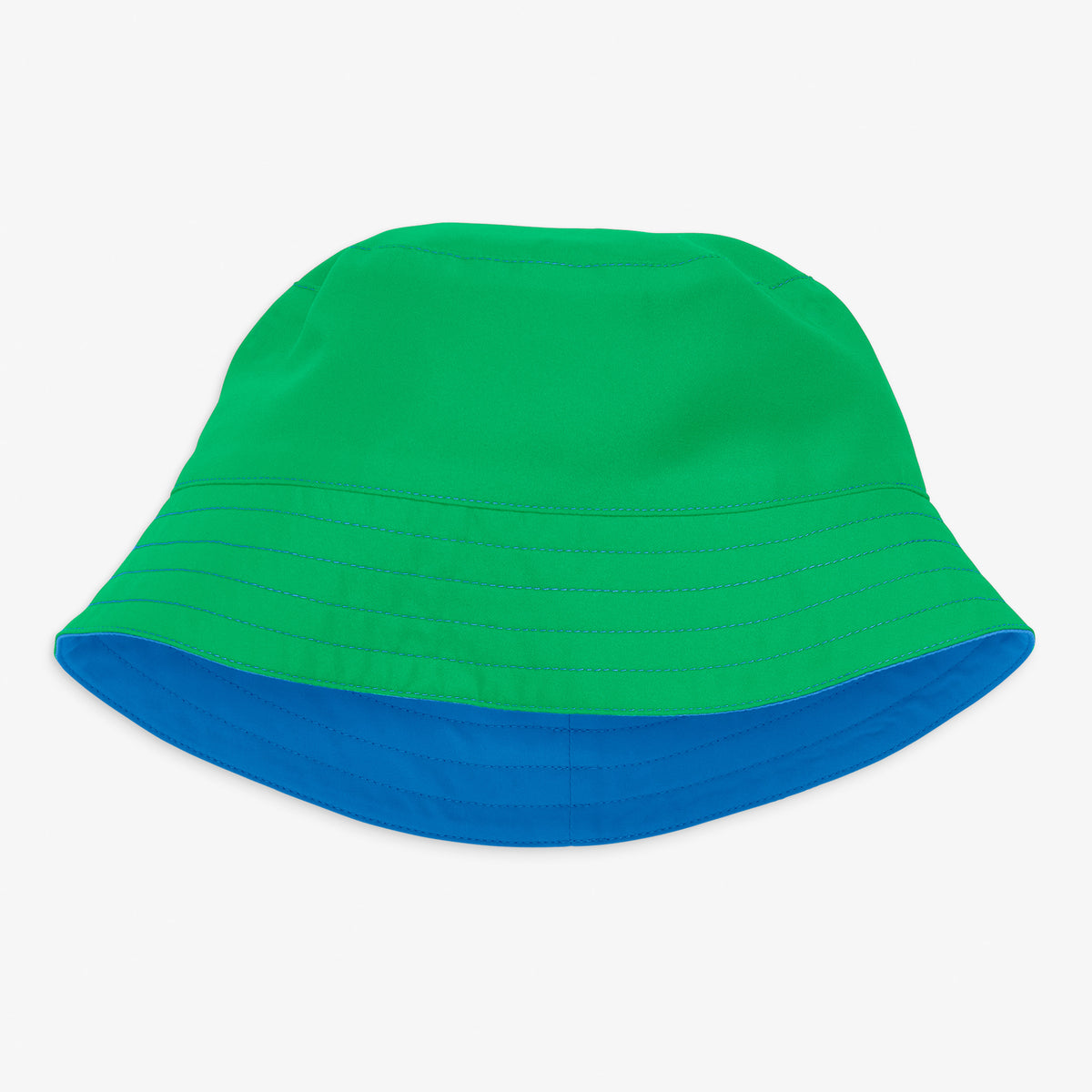 Kids reversible sun hat in blueberry-green-apple