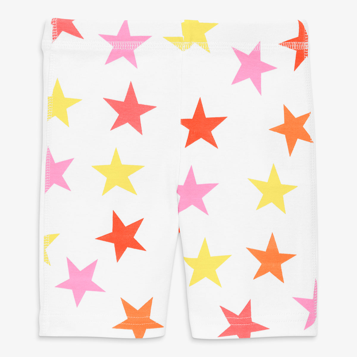 Clearance kids organic pj short in cutout star in watermelon-stars