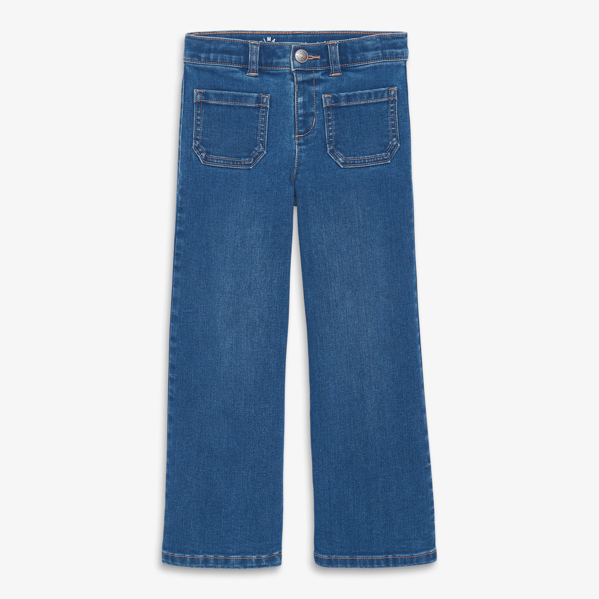 Kids patch pocket jean in classic-wash