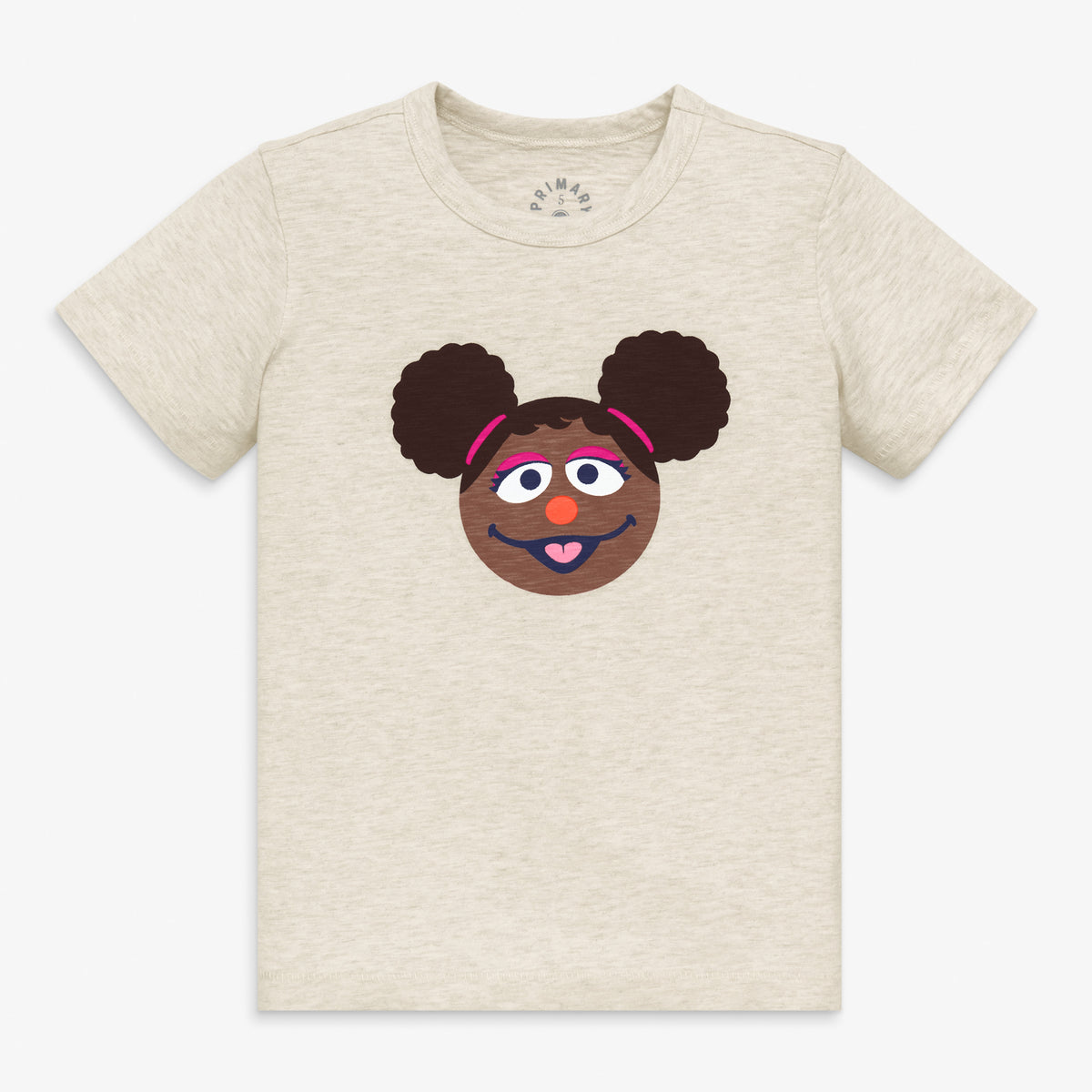 Kids Gabrielle tee in oatmeal-heather-gabrielle