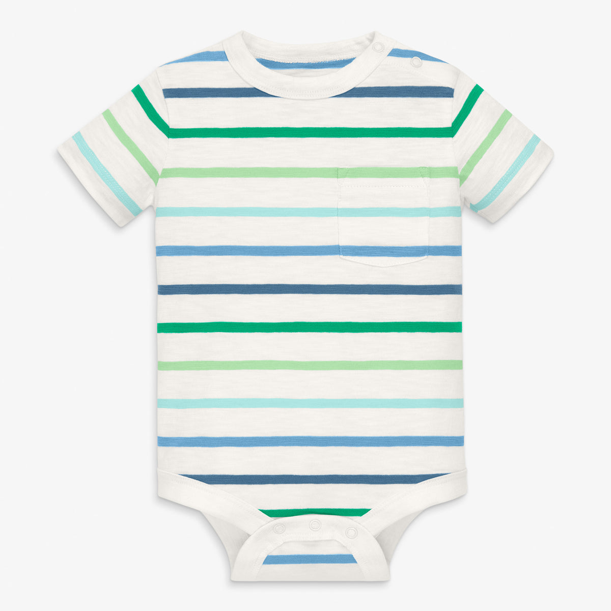 Clearance short sleeve stripe babysuit