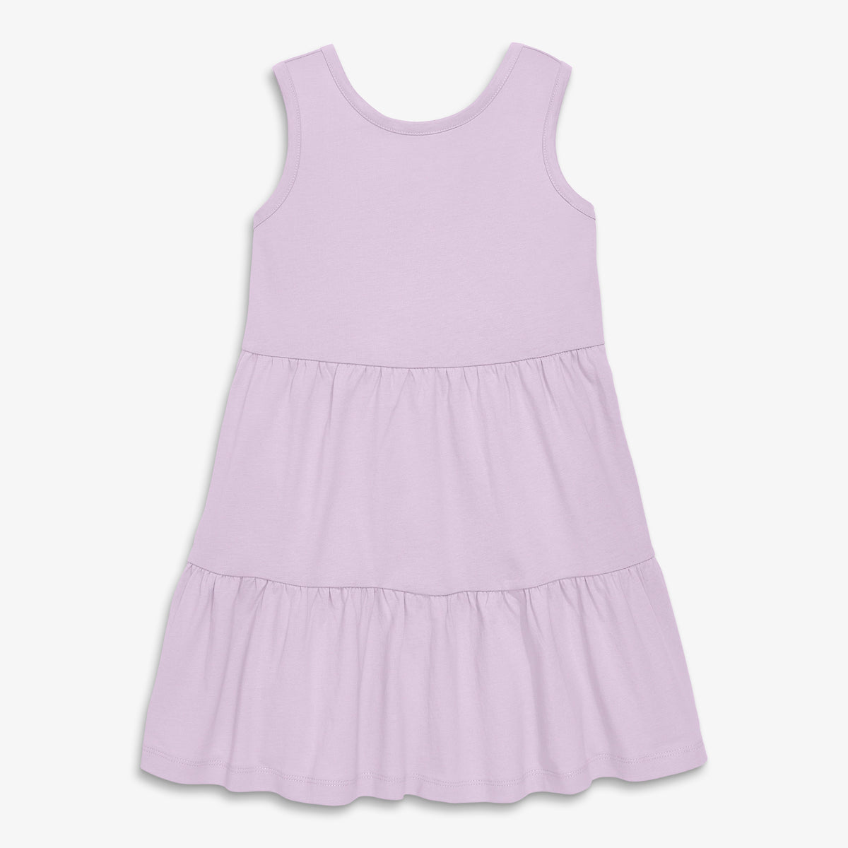 Clearance kids cross-back tiered tank dress in hydrangea