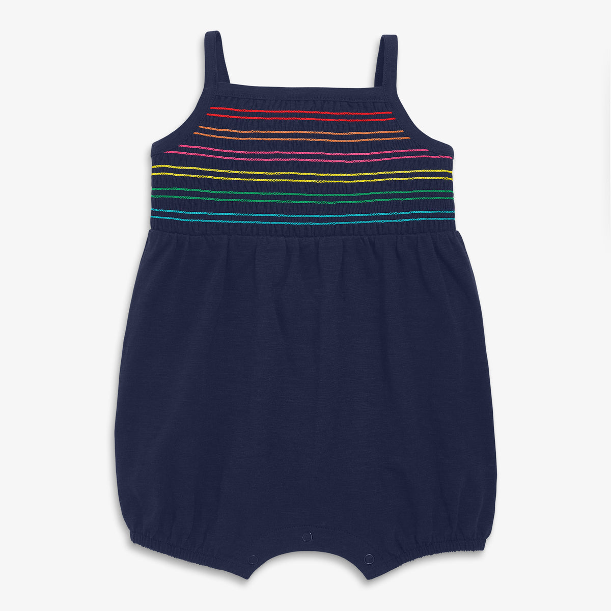Clearance baby smocked tank shortie in rainbow
