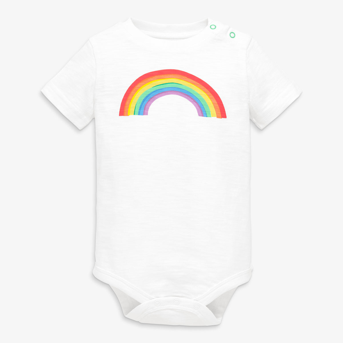 Clearance short sleeve painted rainbow babysuit