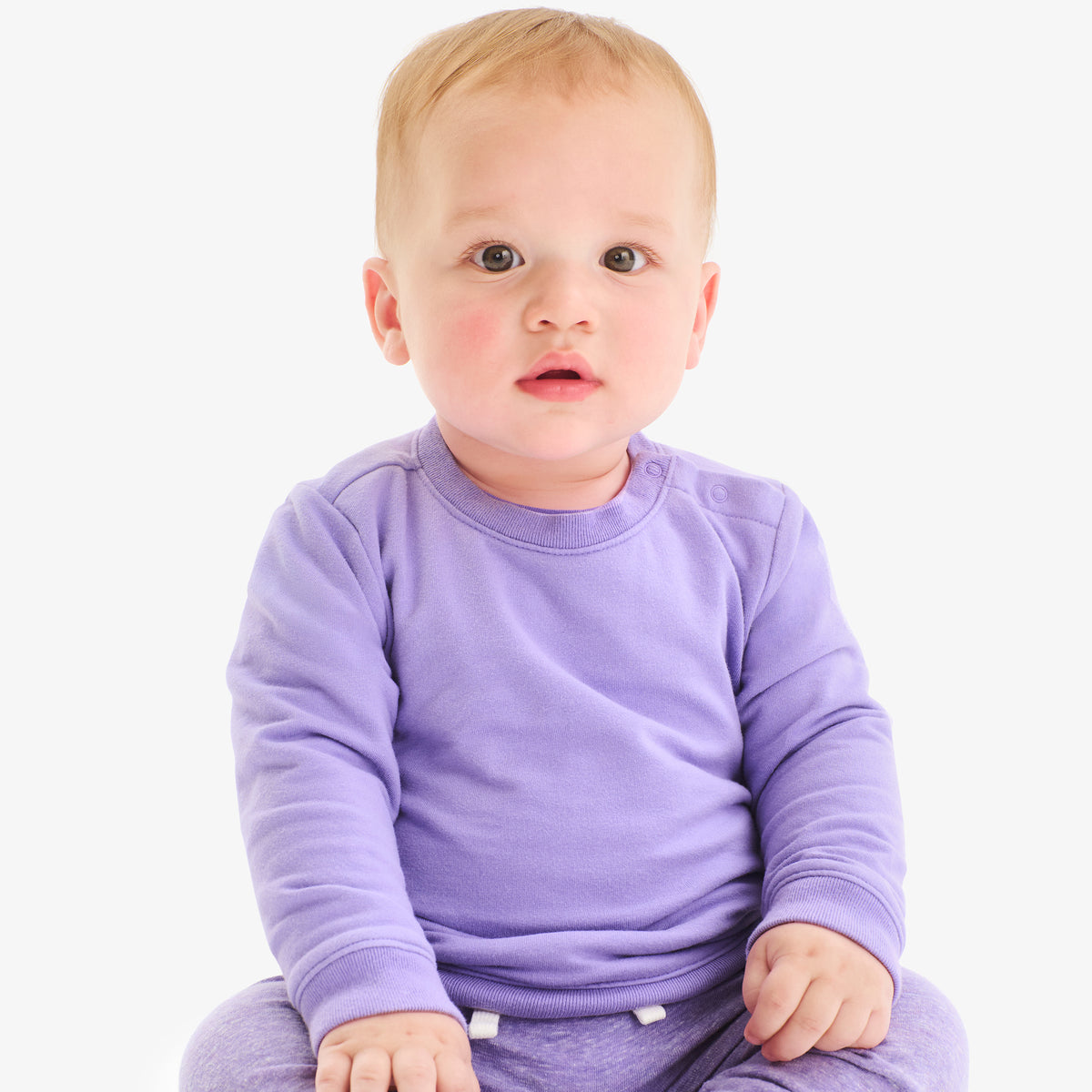Baby sweatshirt in solids