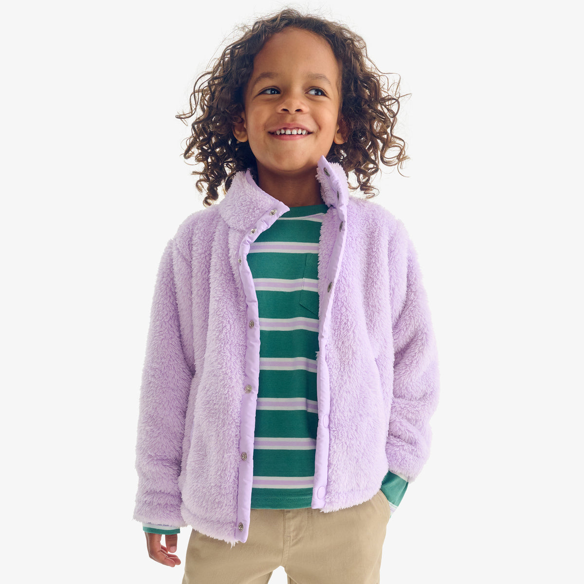 Kids teddy fleece jacket
