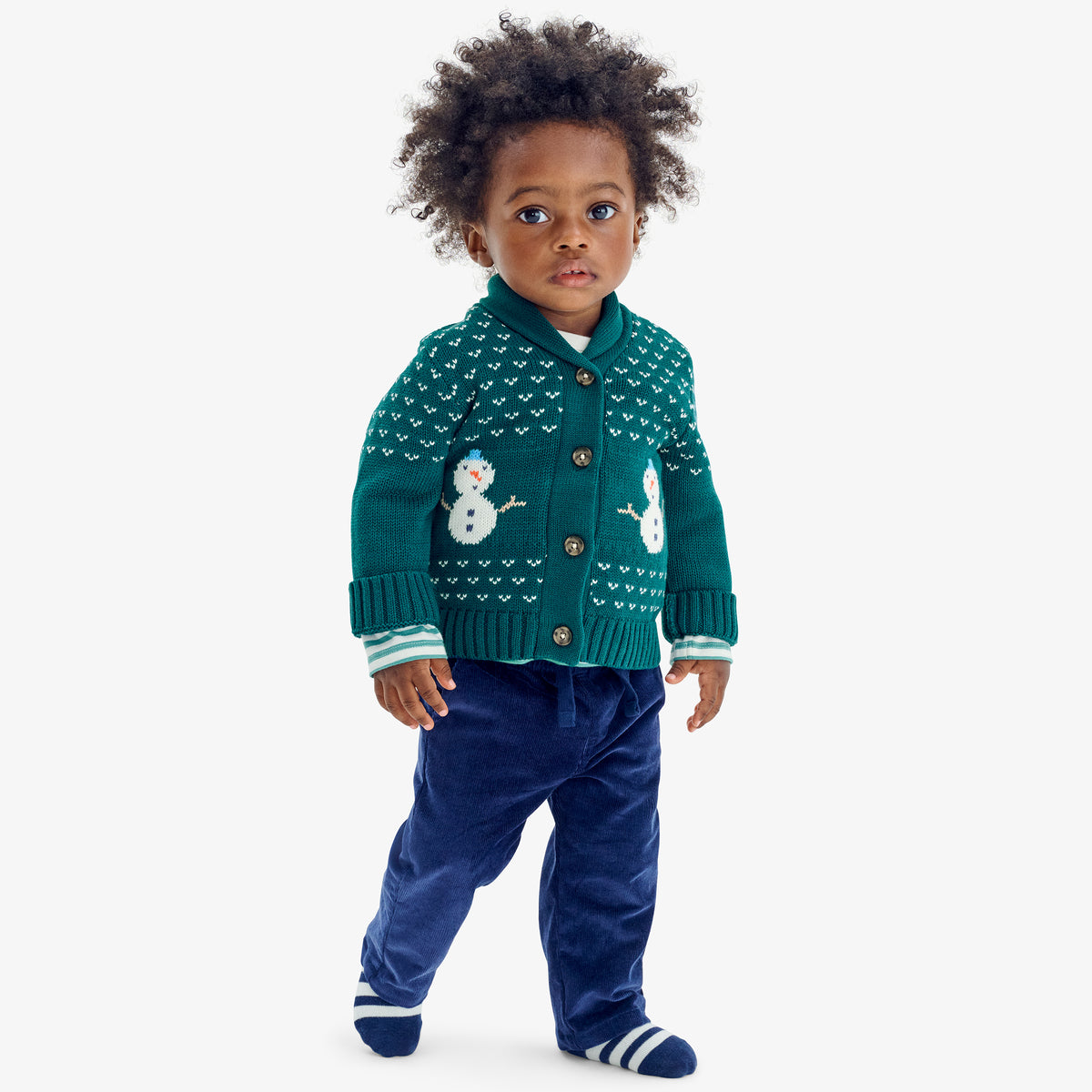 Baby stretch corduroy drawstring pant