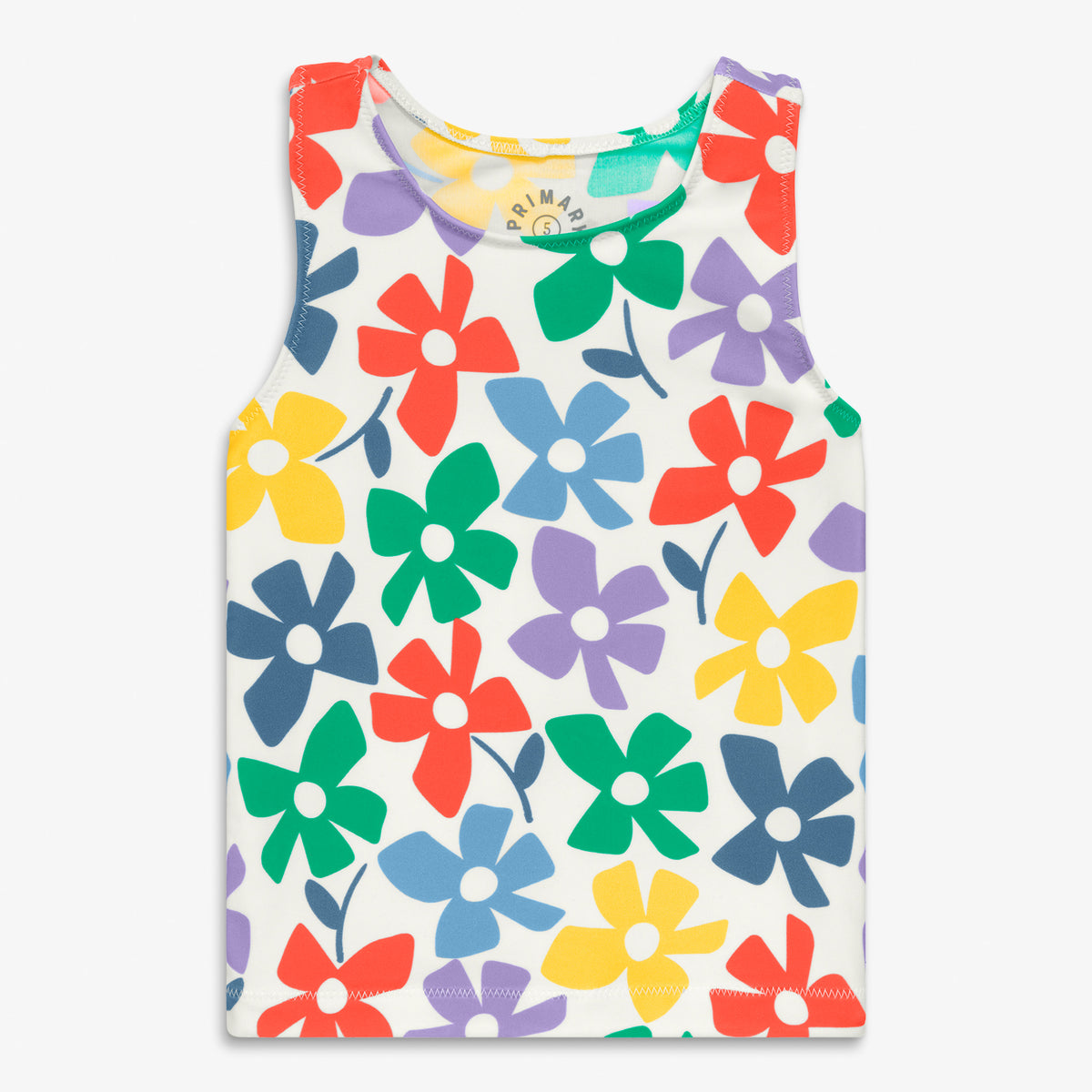Clearance kids swim tank in rainbow blooms in multi-spring-blooms