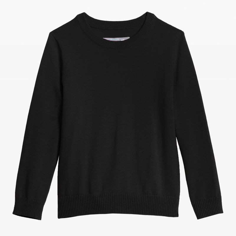 Kids crewneck sweater seasonal colors in black