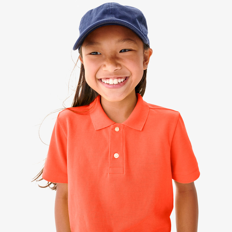 Kids short sleeve pique polo