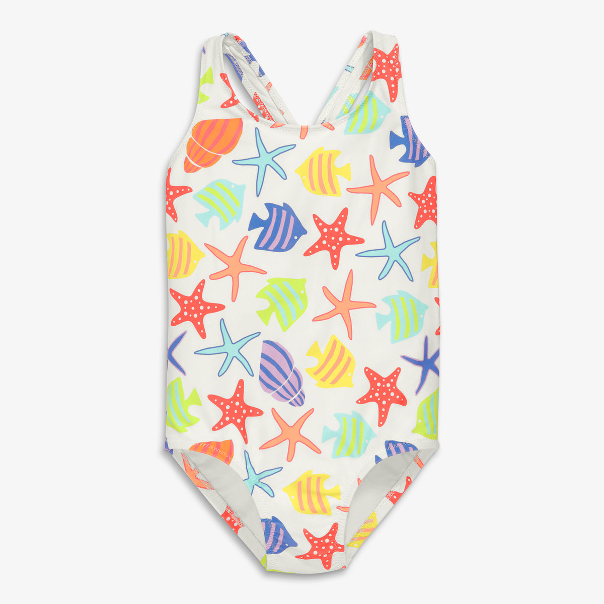 Clearance kids tank swimsuit in under the sea