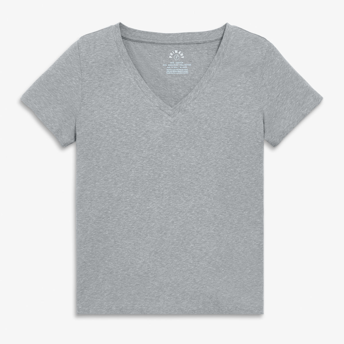 Clearance women's fit heathered easy v-neck tee in heather-gray