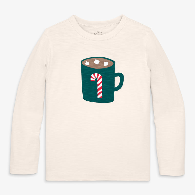 Kids long sleeve hot cocoa tee
