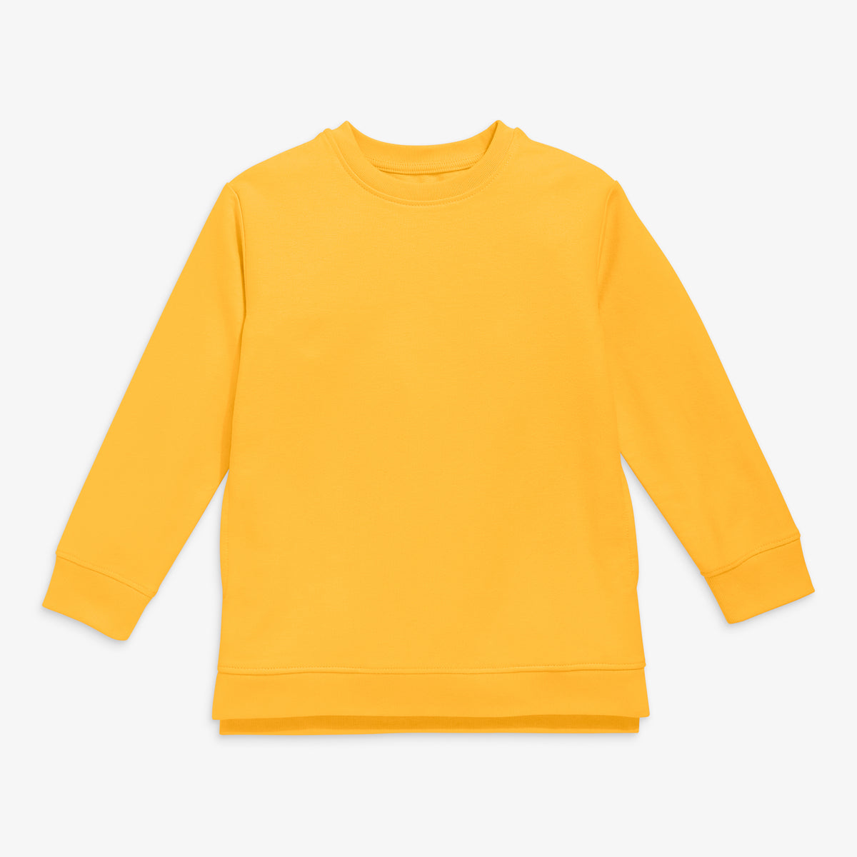 Clearance kids pocket tunic sweatshirt in seasonal colors in sunflower