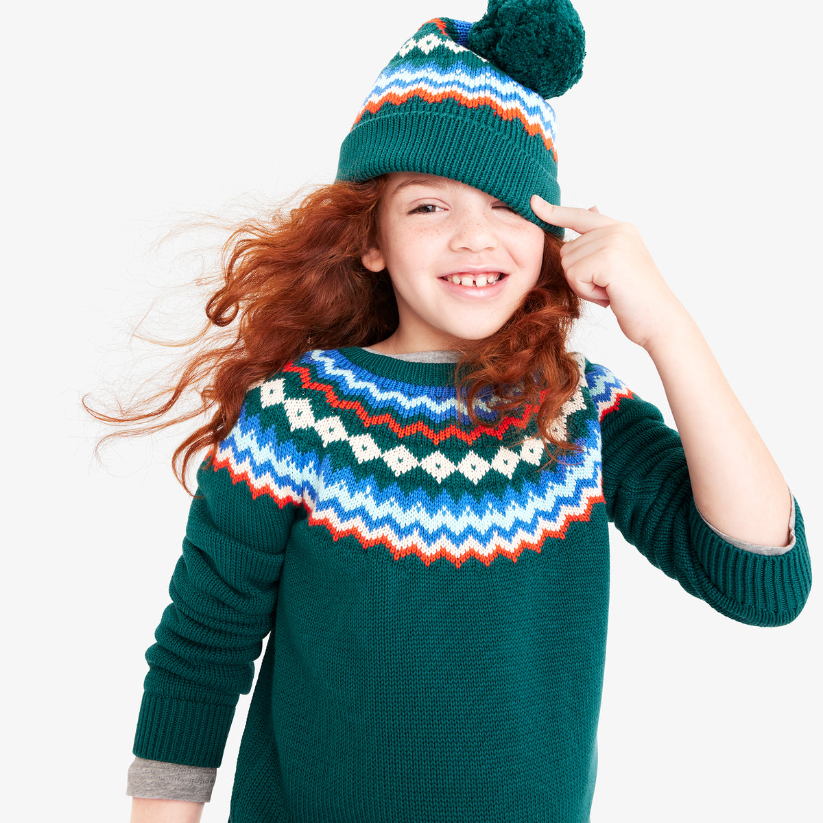 Clearance kids fair isle sweater