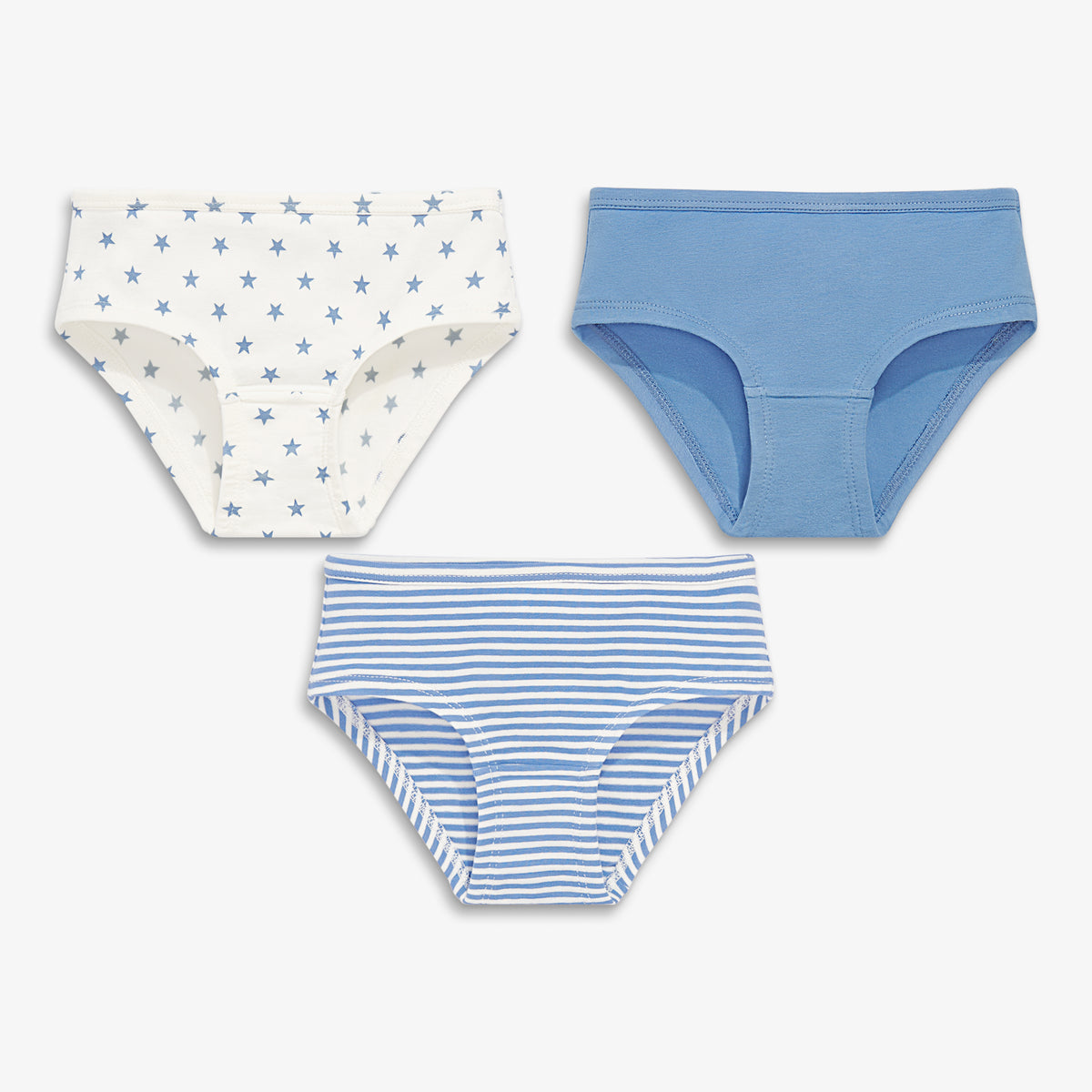 Kids bikini 3-pack in vintage-blue-mix
