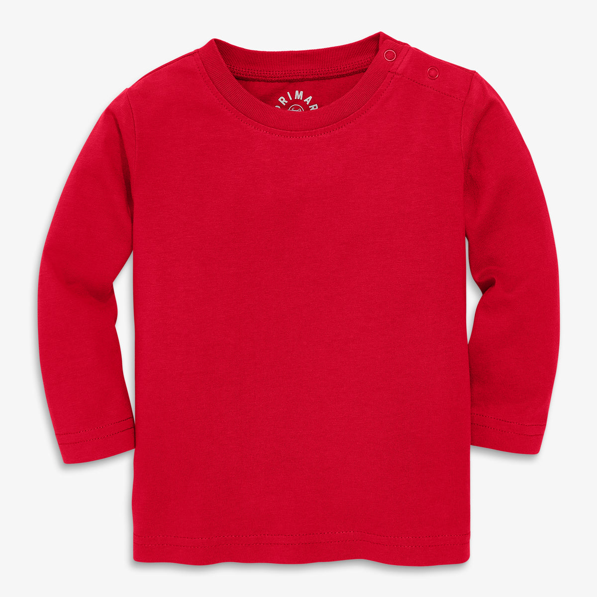 Baby long sleeve tee in cherry
