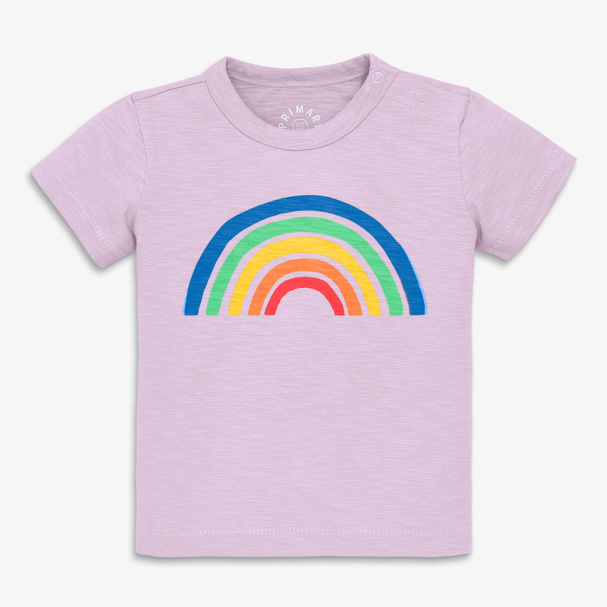 Baby cutout rainbow tee in hydrangea-cutout-rainbow