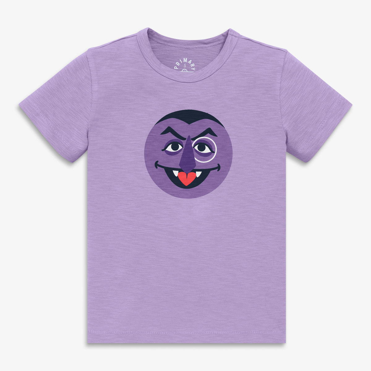 Kids Count Von Count tee in iris-count