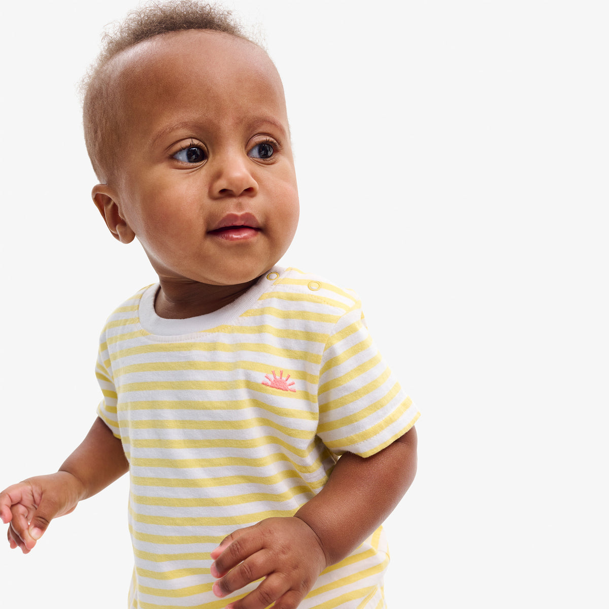 Clearance baby embroidered stripe tee