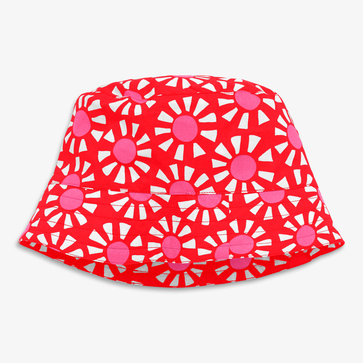 Clearance kids bucket hat in cutout suns in poppy-gumball-sun-block