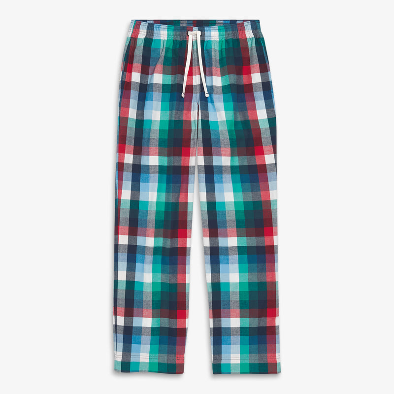 Unisex fit flannel PJ pant in winter plaid