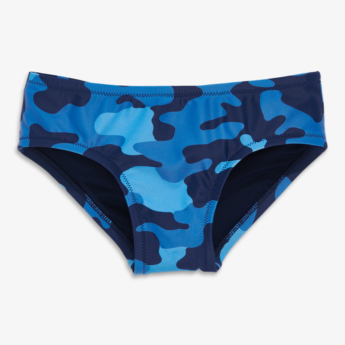 Clearance kids swim bottom in camo in blueberry-camo