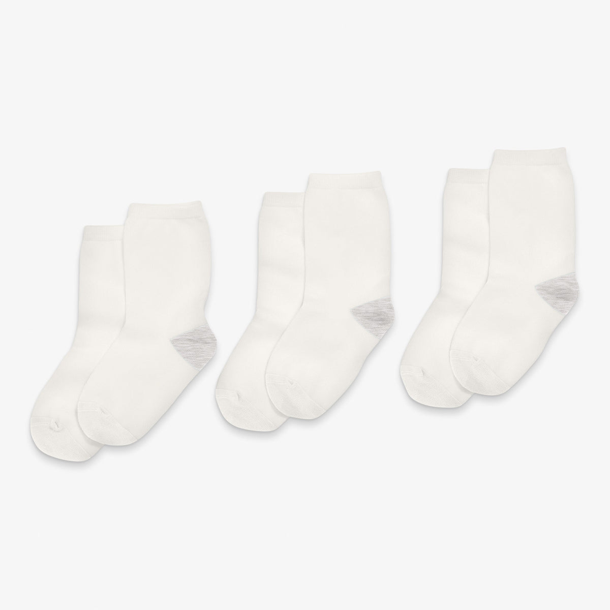 Kids crew sock 3-pack in solid colors
