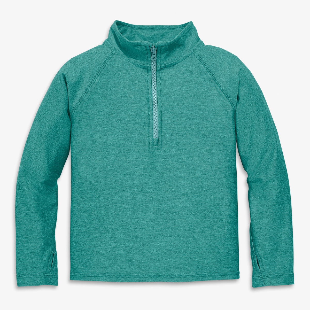 Kids FlexKnit half-zip pullover in spruce