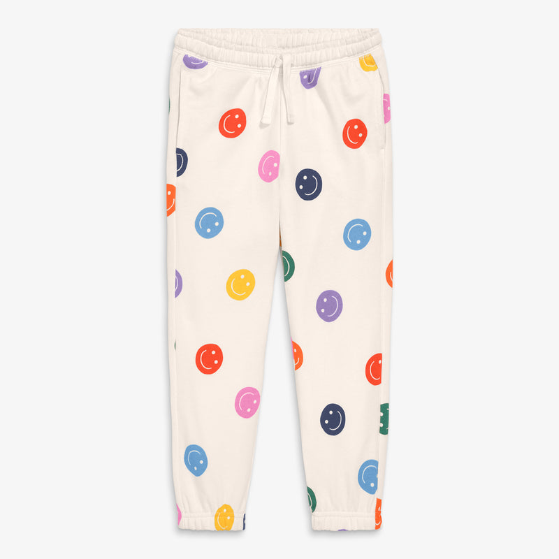 Kids sweatpant in happy faces in rainbow-happy-faces