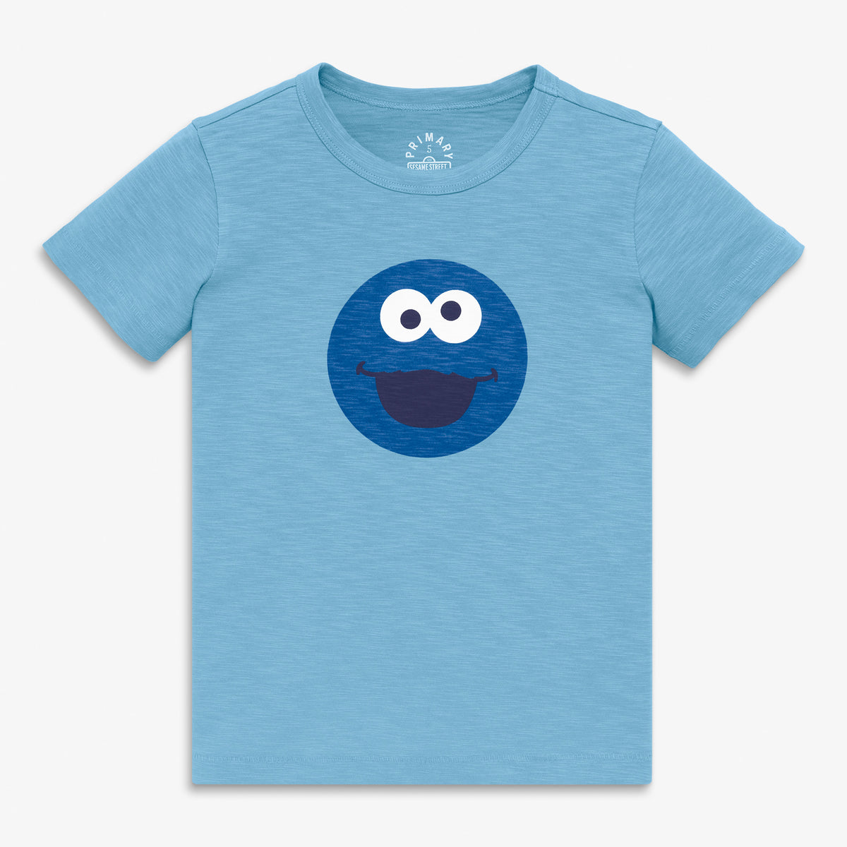 Kids Cookie Monster tee in cornflower-cookie-monster