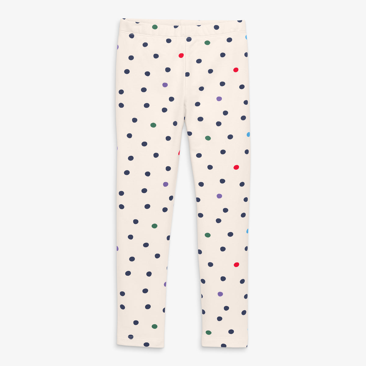 Clearance kids french terry cozy legging in confetti dots