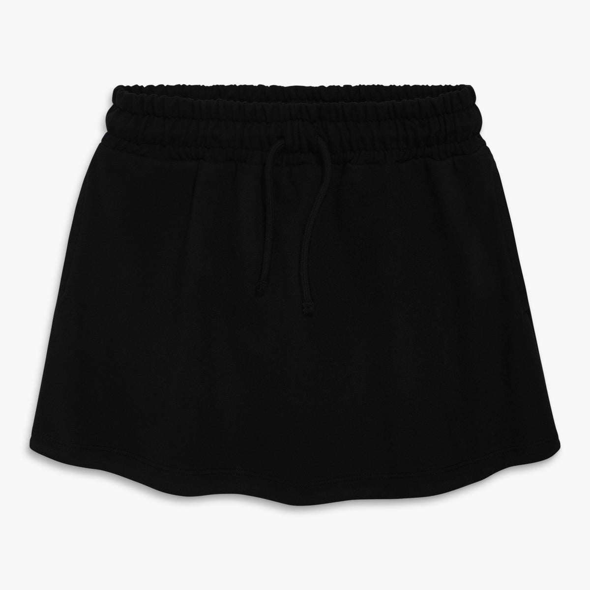 Clearance kids drawstring pocket skort in black