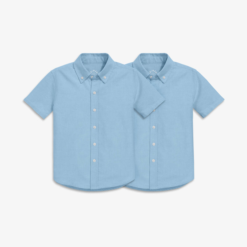 Kids short sleeve oxford shirt 2-pack