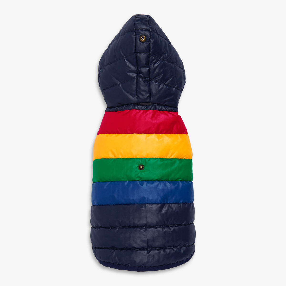 Clearance pet puffer jacket in stripe